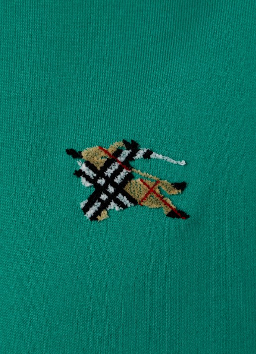 Burberry Seth T-shirt met logo - detail 5 groen