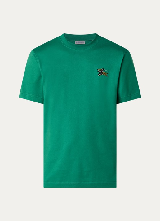 Burberry Seth T-shirt met logo - voorkant groen