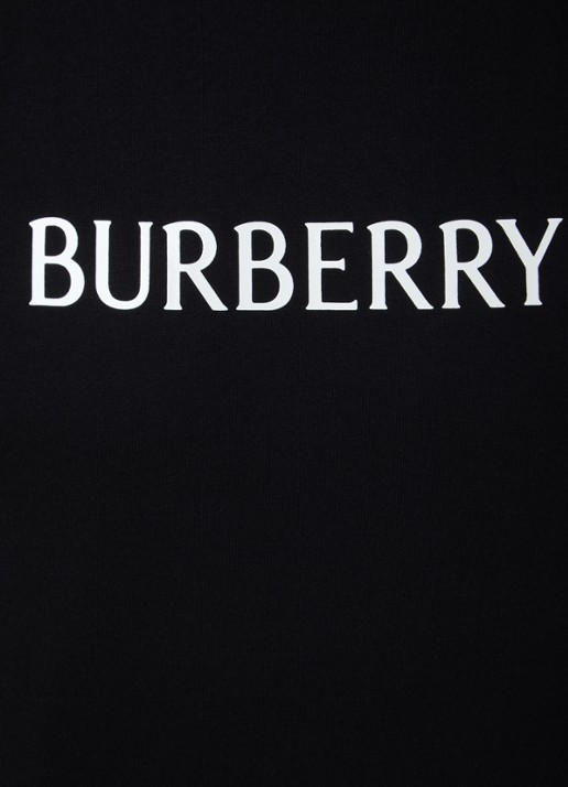 Burberry Seth T-shirt met logoprint - detail 4 zwart