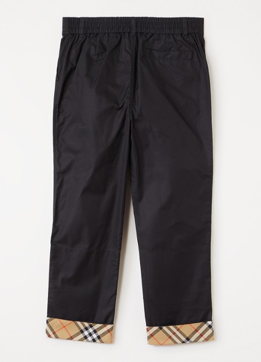 Burberry Sheldon loose fit pantalon - voorkant 2 zwart