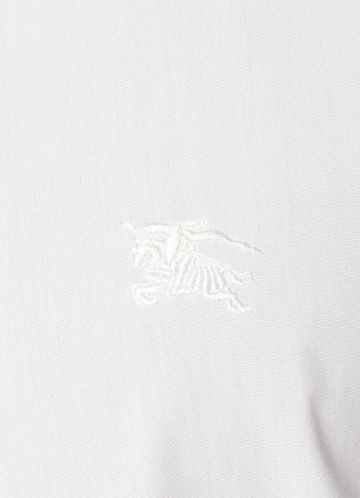 Burberry Sherfield slim fit overhemd met stretch  - detail 4 wit