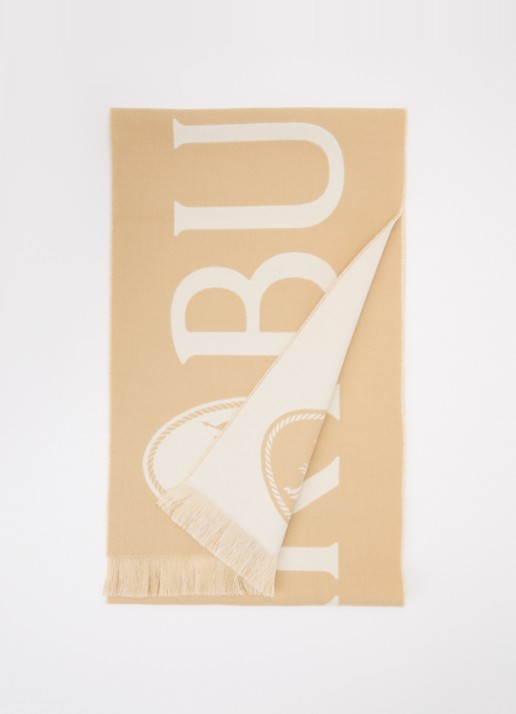 Burberry Sjaal van wol met logoprint 170 x 35 cm
