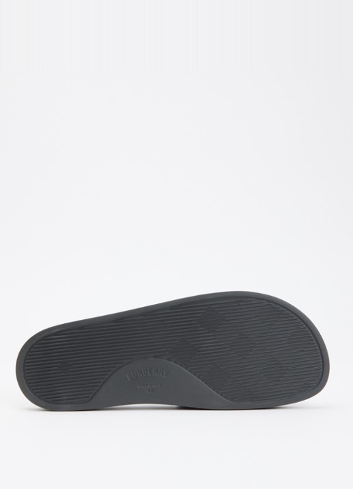 Burberry Slipper met logoprint - detail 5 antraciet