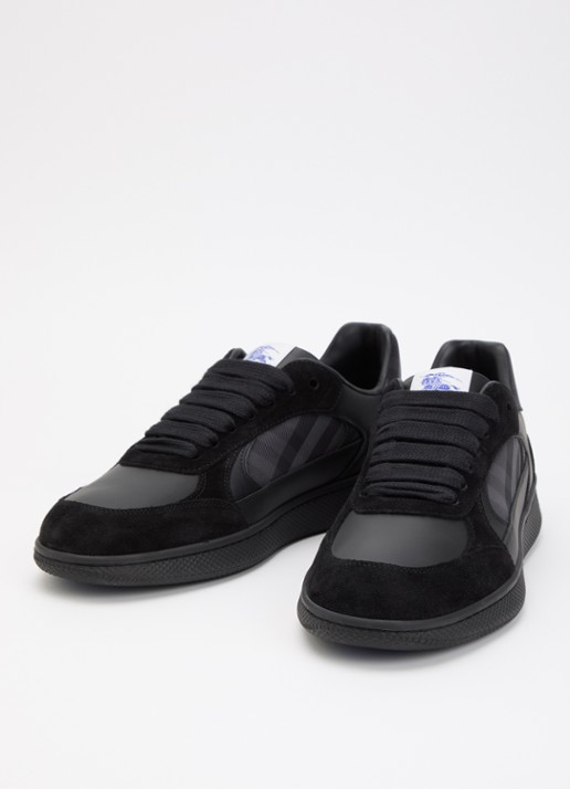 Burberry Sneaker met ruitdessin - detail 3 zwart