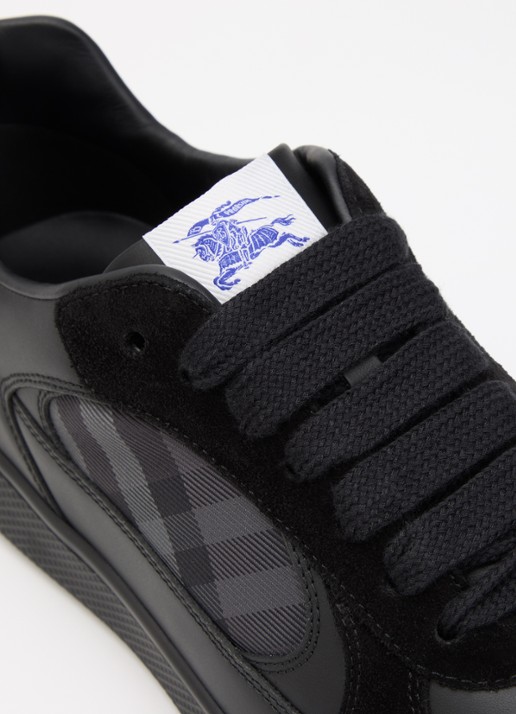 Burberry Sneaker met ruitdessin - detail 6 zwart