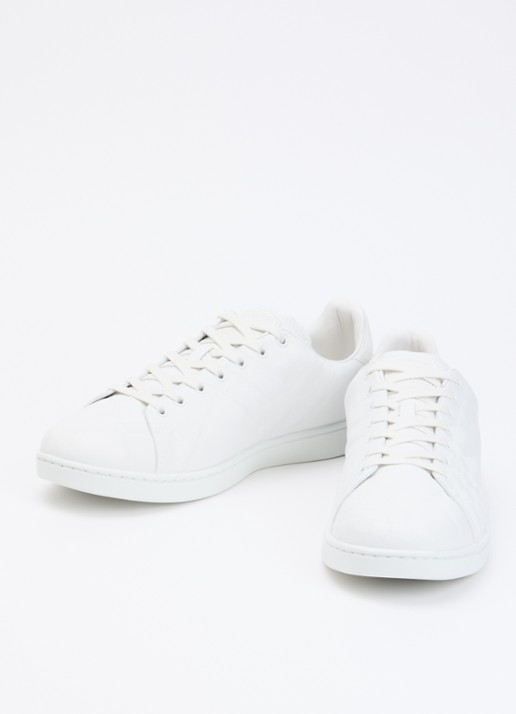 Burberry Sneaker van leer met details van suède - detail 3 wit