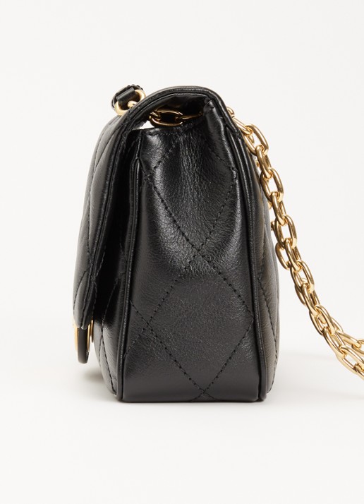 Burberry Strand schoudertas van kalfsleer met verstelbare schouderriem - detail 6 zwart