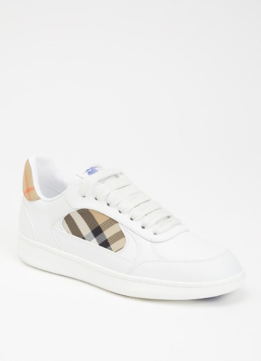 Burberry Terrace sneaker van kalfsleer met ruitdessin