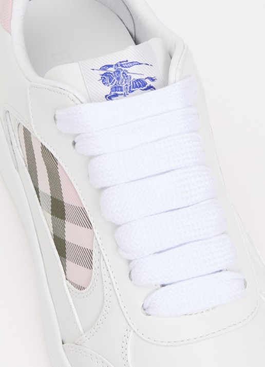 Burberry Terrace sneaker van kalfsleer  - detail 7 wit