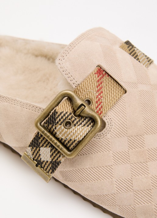 Burberry Urchin muiltje van kalfssuède - detail 5 beige