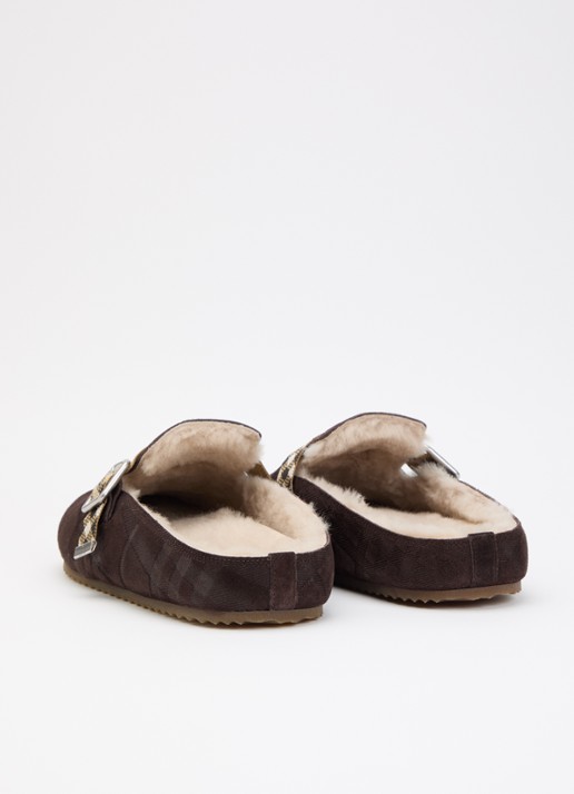 Burberry Urchin muiltje van suède - achterkant 6 bruin