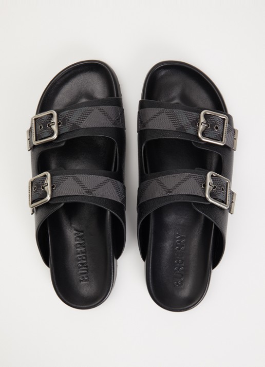 Burberry Urchin sandaal van geitenleer - detail 2 zwart