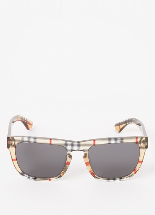 Burberry Wayfarer zonnebril BE4431U - detail lichtbruin