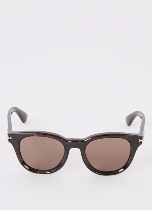 Burberry Wayfarer zonnebril BE4439 - detail 2 donkerbruin