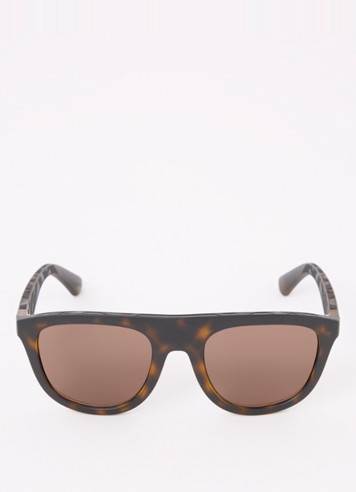 Burberry Wayfarer zonnebril BE4459U - detail donkerbruin