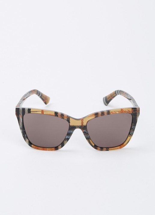 Burberry Wayfarer zonnebril BE4470 - detail bruin