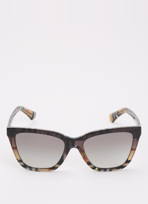 Burberry Wayfarer zonnebril BE4470 - detail 2 zwart