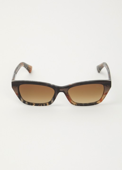 Burberry Wayfarer zonnebril BE4488 - detail bruin