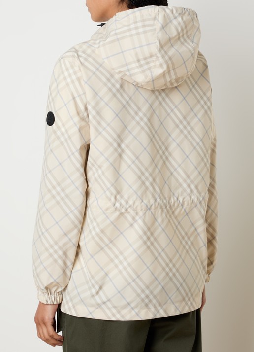 Burberry Windjack met ruitdessin - achterkant 4 beige