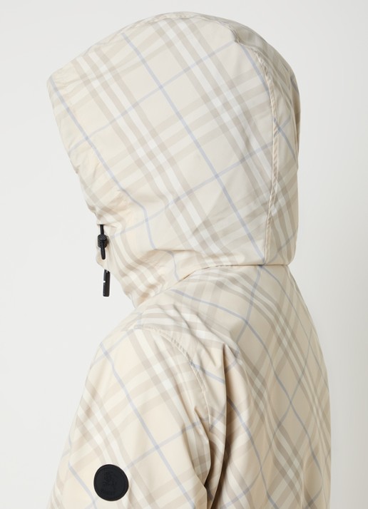 Burberry Windjack met ruitdessin - detail 2 beige