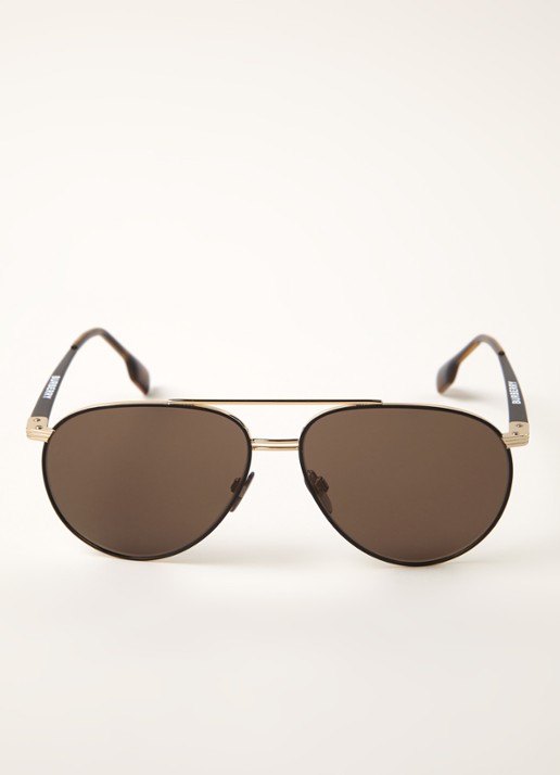 Burberry Zonnebril BE3108  - voorkant 2 goud