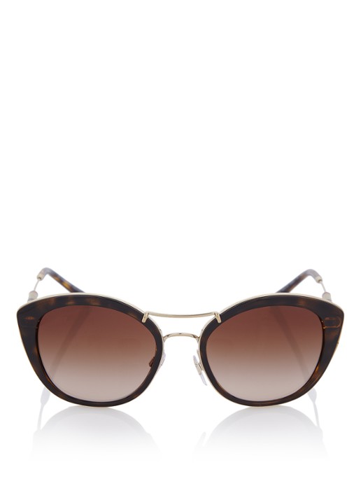 Burberry Zonnebril BE4251Q  - voorkant 3 donkerbruin