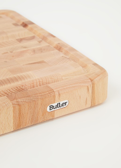 Butler Beuk snijplank 40 x 30 cm - detail lichtbruin