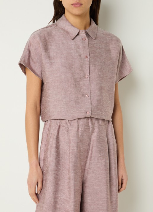 by-bar Barley blouse met gemêleerd dessin