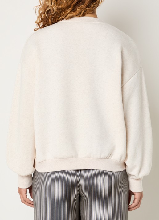 by-bar Bibi sweater met print - achterkant 4 creme