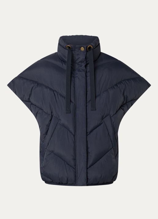 by-bar Franky bodywarmer met steekzakken - voorkant 3 donkerblauw