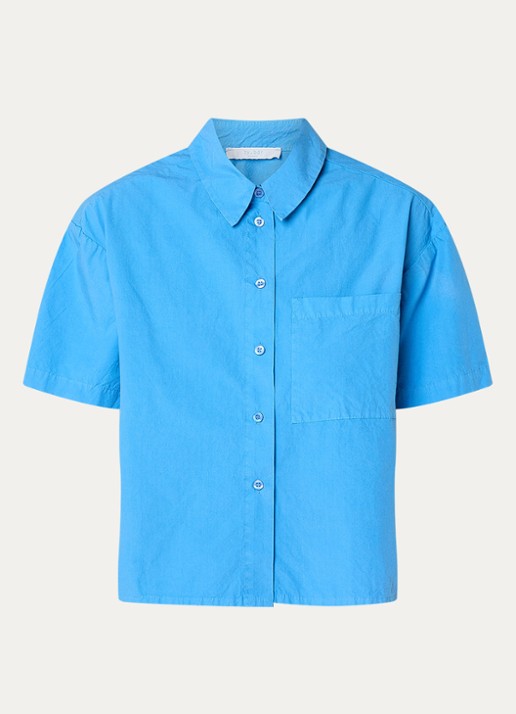by-bar Julie Stepped openvallend jack met quilt patroon - voorkant 2 blauw