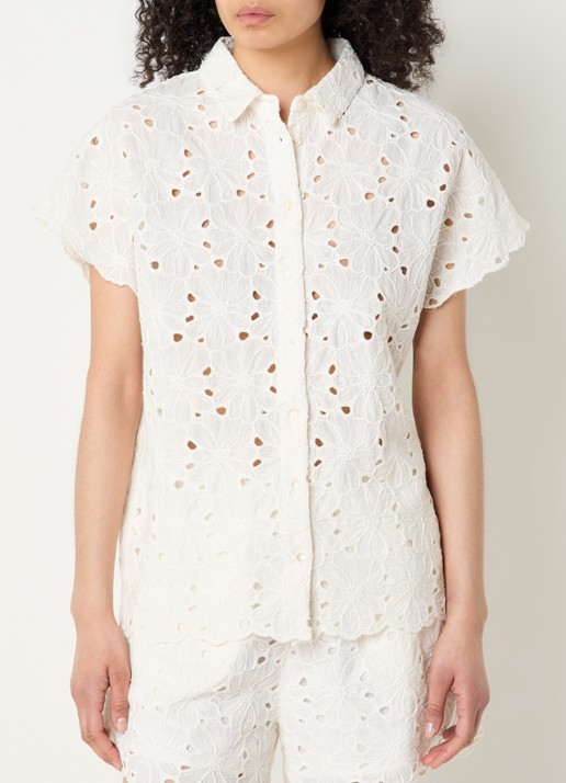 by-bar Karly blouse met broderie