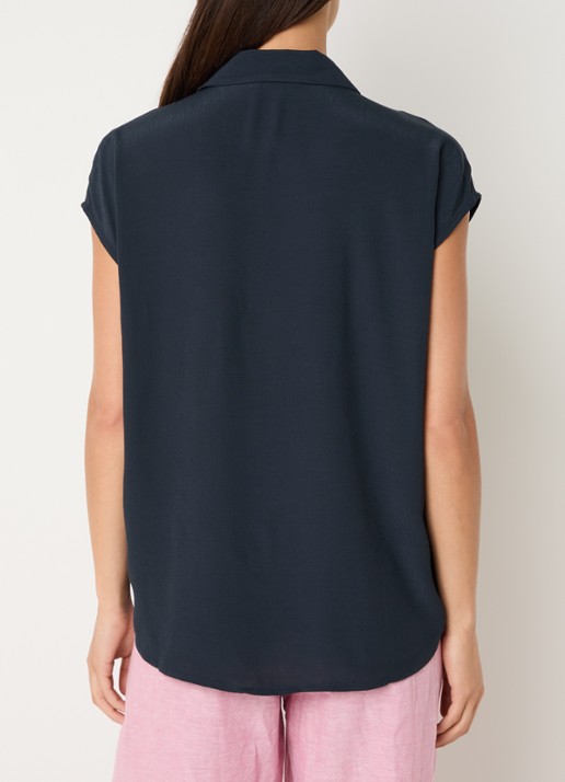 by-bar Kiek mouwloze blouse - achterkant grijs