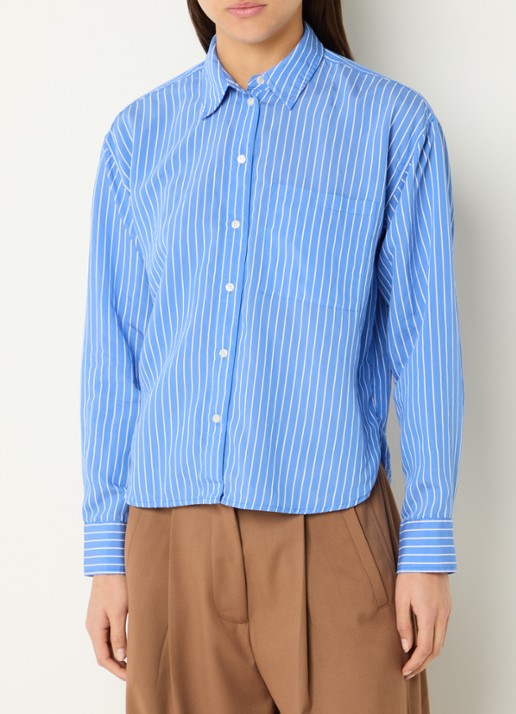 by-bar Lise blouse met streepprint