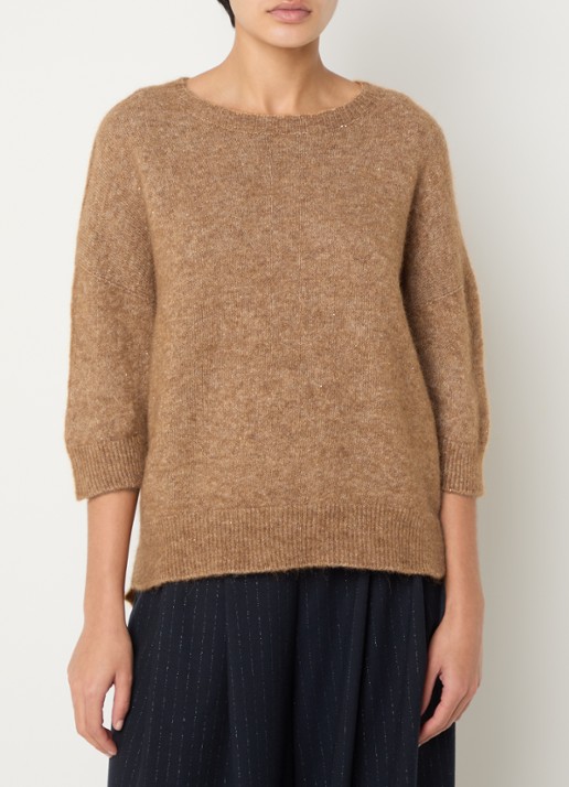 by-bar Molly Sparkle pullover in alpacawolblend met lurex