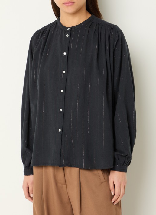 by-bar Nyka blouse met streepprint
