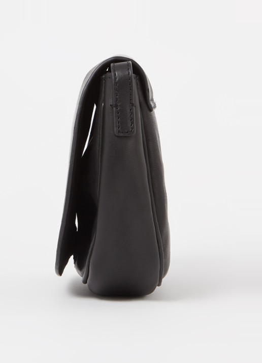 by-bar Paris crossbodytas van leer - detail 2 zwart