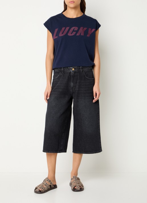 by-bar Tobi T-shirt met print - voorkant 4 donkerblauw