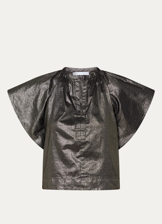 by-bar Vina tuniek met lurex  - voorkant goud