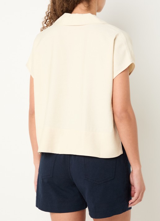 by-bar Zia tuniek met polokraag - achterkant 3 creme