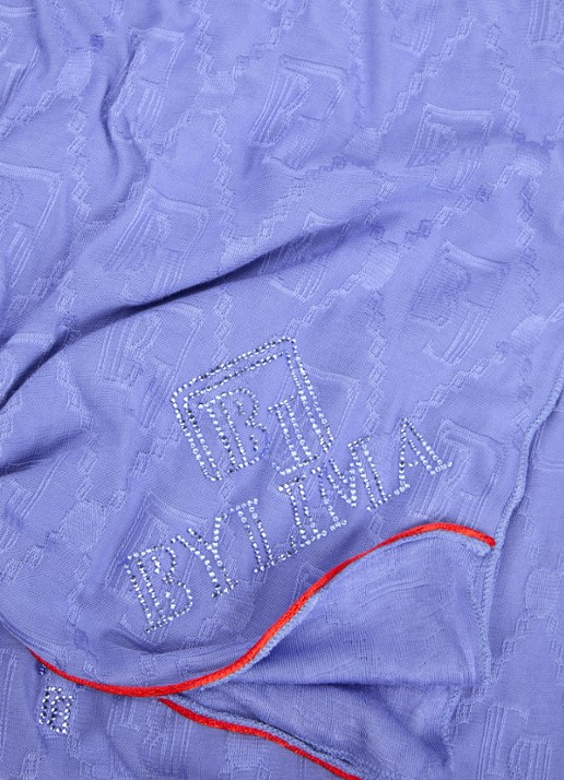 BYLIMA Enchanté sjaal met strass 200 x 75 cm  - detail 3 lavendel / paars