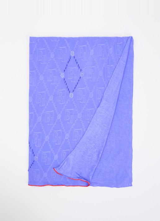 BYLIMA Enchanté sjaal met strass 200 x 75 cm  - voorkant lavendel / paars