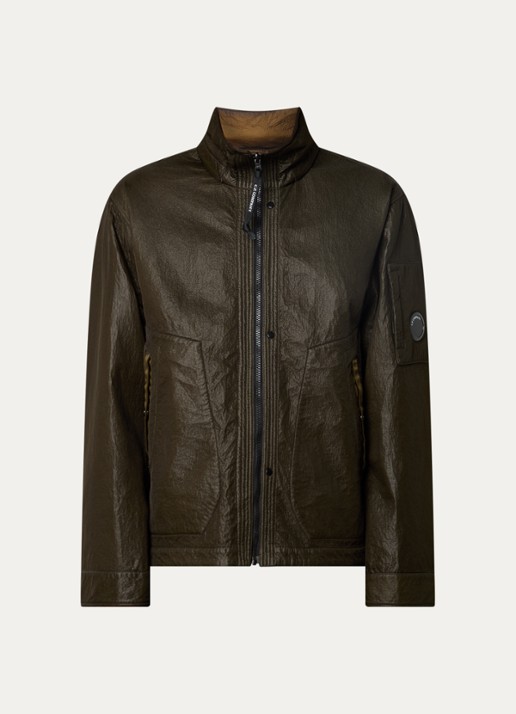 C.P. Company Bi-Face reversible jack met steekzakken - voorkant 2 groen