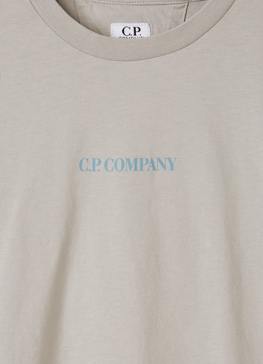 C.P. Company Longsleeve met logo - detail 3 lichtgrijs