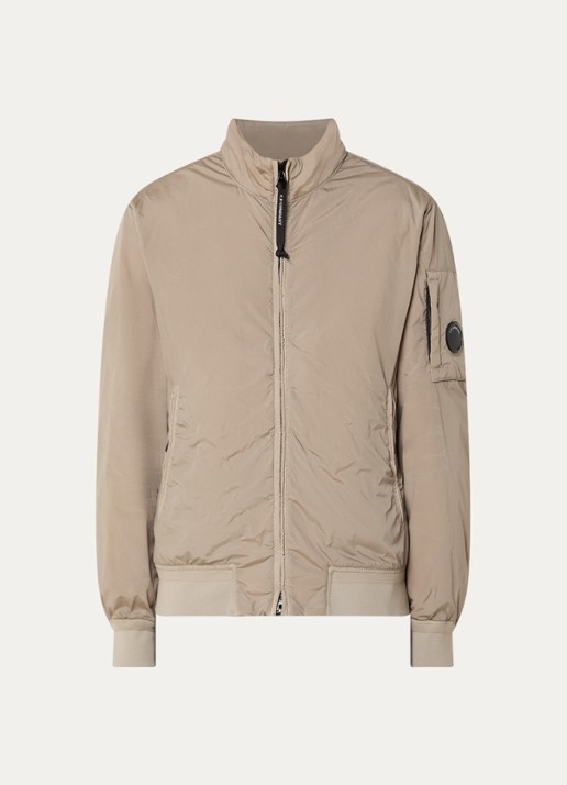 C.P. Company Nycra jack met steekzakken - voorkant khaki
