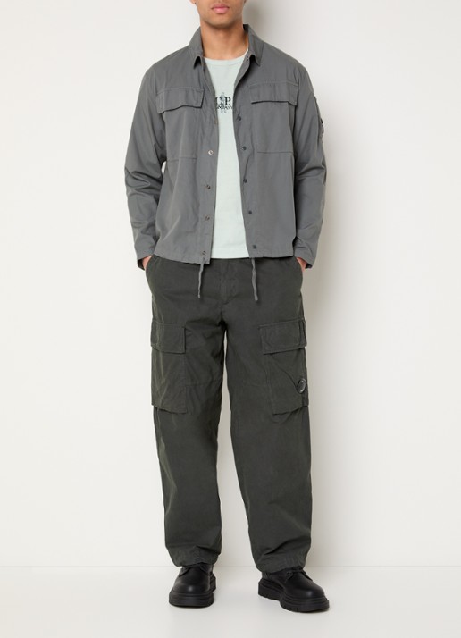 C.P. Company Overshirt met borstzakken - voorkant 4 grijs