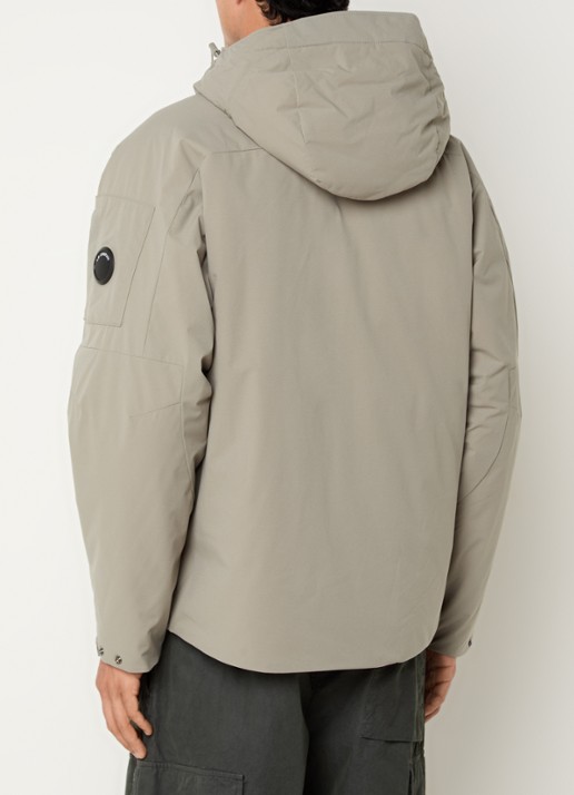 C.P. Company Pro-tek parka met ritszakken - achterkant taupe