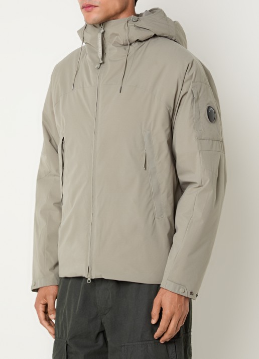 C.P. Company Pro-tek parka met ritszakken - detail 2 taupe
