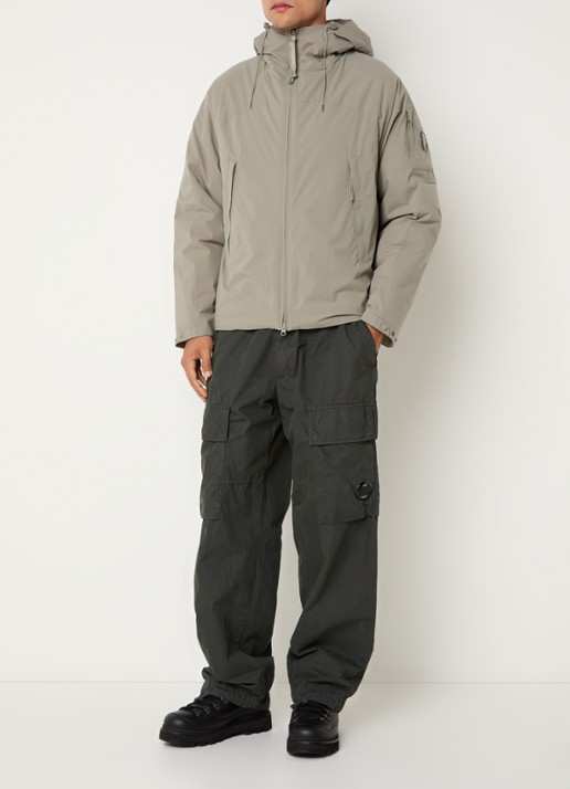 C.P. Company Pro-tek parka met ritszakken - voorkant 4 taupe