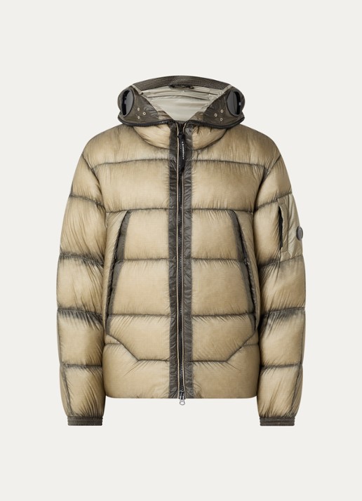 C.P. Company Puffer jack met capuchon en donsvulling